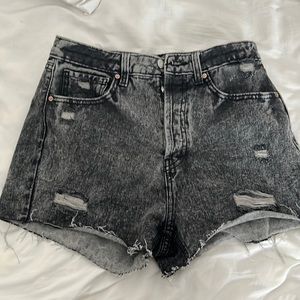 Gray jean shorts